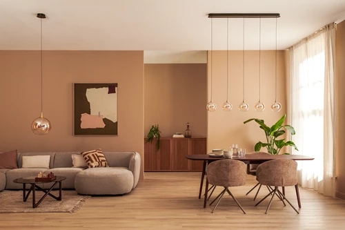 Lucide GISELA - Pendant light - LED Dim. - 5x4W 2700K - With replaceable LED module - Amber - Premium - atmosphere 6